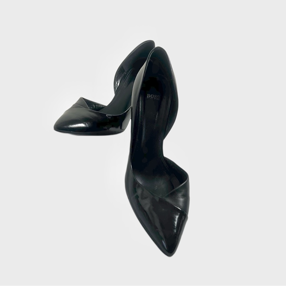 BOSS Hugo Boss Women’s Black D’Orsay Pump Heels Made in Spain EU 40